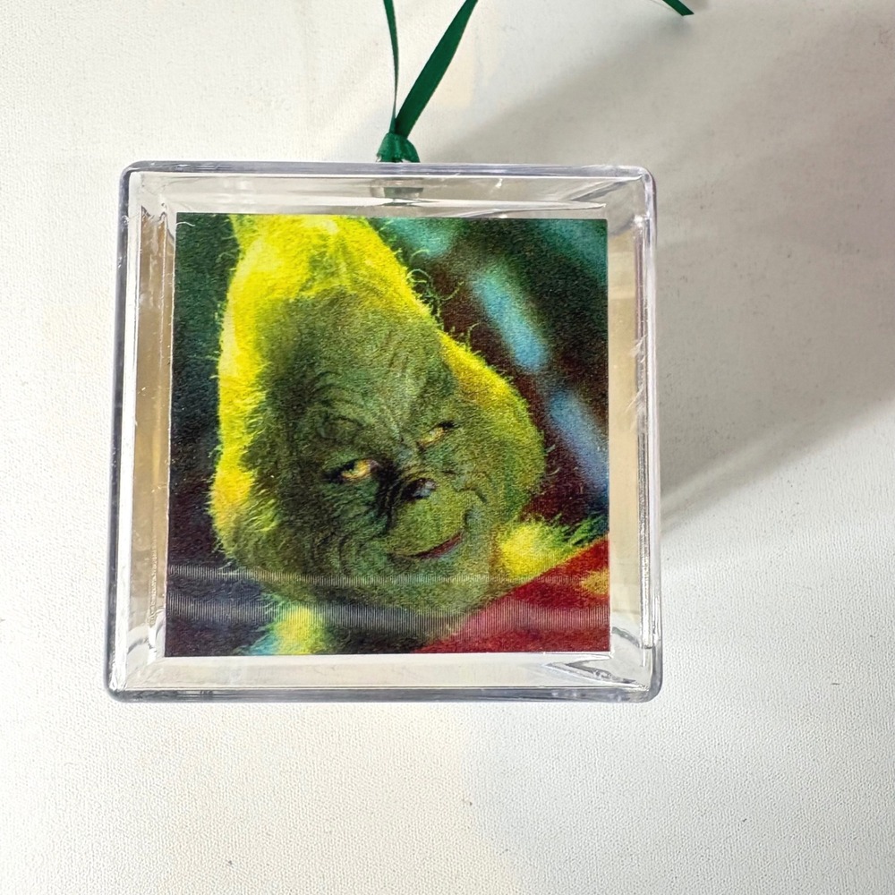 Vintage 2000 Dr Seuss Grinch Stole Christmas Magic Image Holiday Ornament USPS